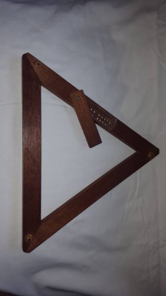 Vintage Triangular Cribbage Board