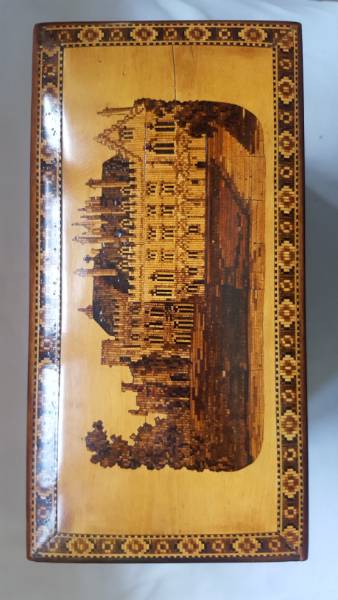 Battle Abbey Cloisters East Sussex Tunbridge Ware Tea Caddy