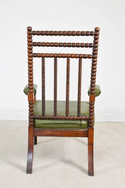 C. 1830 Bobbin Turned Lounging Chair