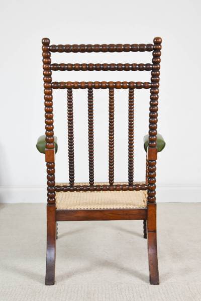 C. 1830 Bobbin Turned Lounging Chair