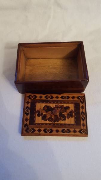 Small Tunbridge Ware Lift Lid