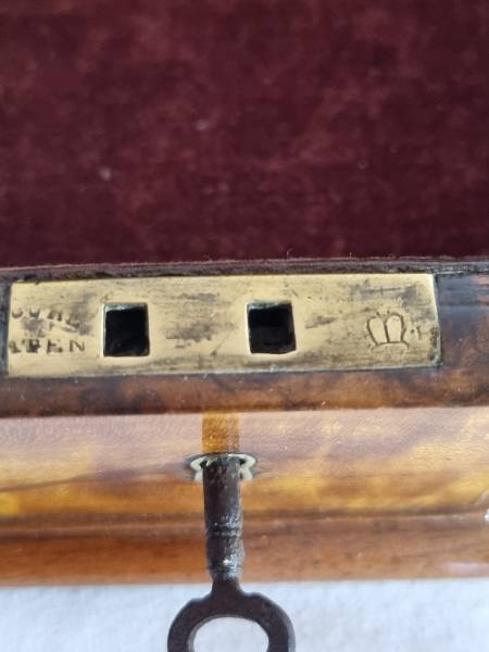 Georgian Satinwood Octagonal Jewellery Box 
