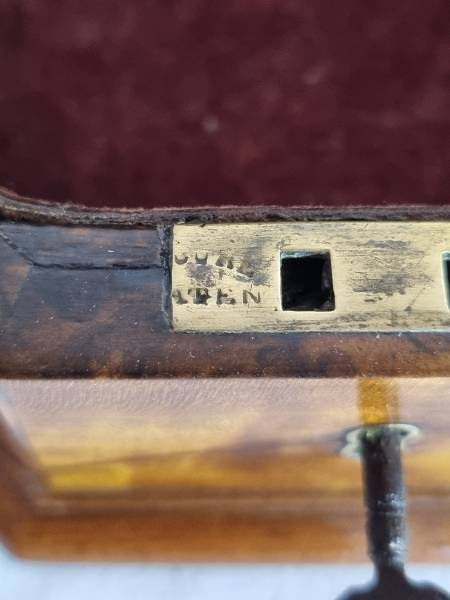 Georgian Satinwood Octagonal Jewellery Box 