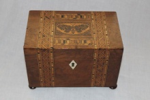 Tunbridge Ware Tea Caddy