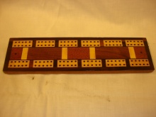 Multi Veneered Vintage Cribbage Board - MVV45
